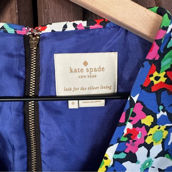 Kate Spade New York Mira Full Bloom V Neck Floral Sleeveless Mini Sheath Dress - Picture 2 of 9